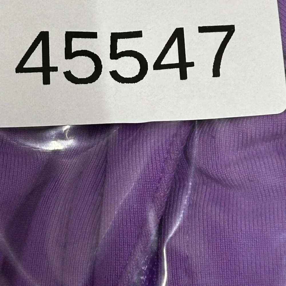 Nike Track Jacket Womens Size M Purple Dri-Fit Mesh Panel Short Sleeve Full Zip